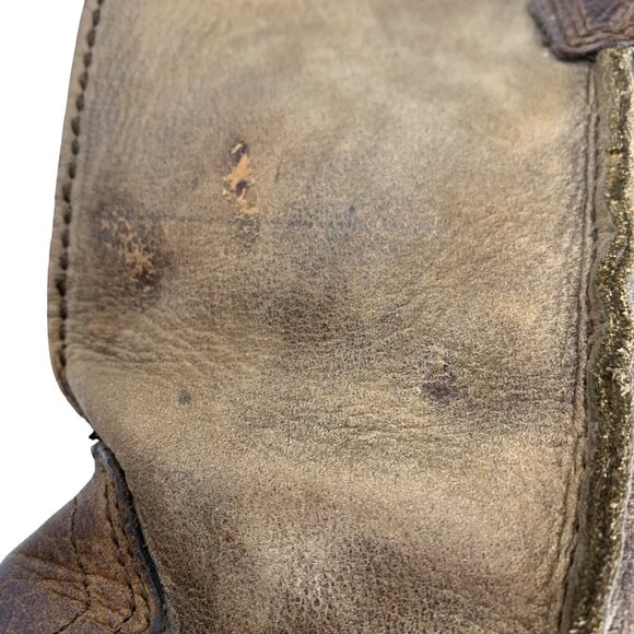 ARIAT Mens Rambler Brown Square Toe SZ 10 EE Wide Western Cowboy Boots 10002317 - Picture 8 of 8